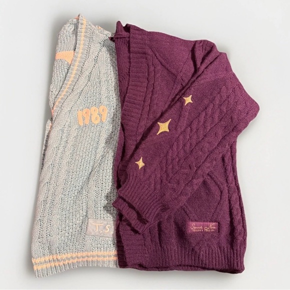 Taylor Swift Sweaters - Taylor Swift Speak Now & 1989 Cardigan Bundle M/L — Authentic Merch
